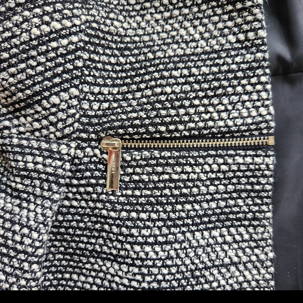 Gorgeous DNKY Blazer Jacket Dressy Zippers Size 2 Beautiful Stylish - Picture 4 of 12